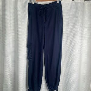 YFB Young Fabulous & Broke Cargo Jogger Pants Tencel Blue Sz S